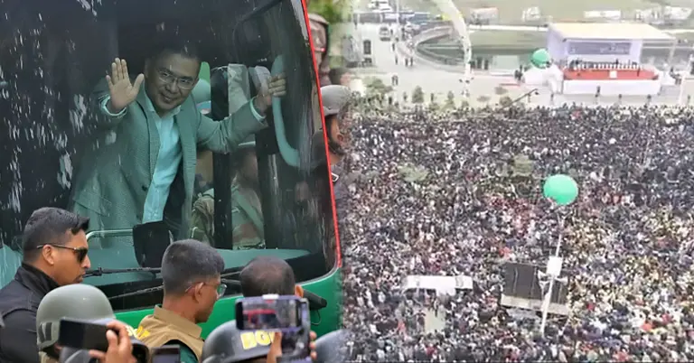 তারেক রহমানের সংবর্ধনাস্থলে জনস্রোত